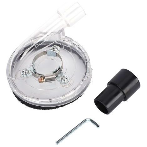 Kit de protection contre la poussière, couvercle de meulage à sec, accessoires pour meuleuses d'angle obliques, disque à lamelles de 4 pouces (1/5)