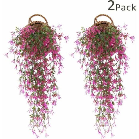 2 Pièces Faux LierrePlante Artificielle LierreChute de LierreFeuille Artificielle De LierreFausses Glycine Décorations de MariageDécorations Pour Fêtes de Jardin - rouge (1/4)