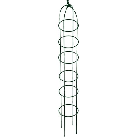 Rejilla de soporte de PP verde para plantas de 80 cm/125 cm/170 cm para clemátides, hiedra y plantas trepadoras. (1/5)