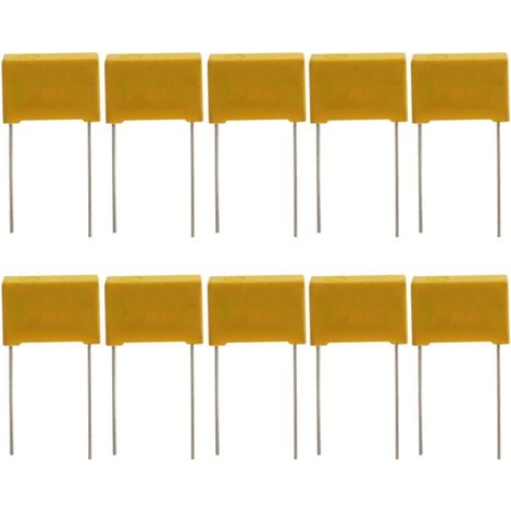 10 pezzi condensatori a film in polipropilene 0,22uF 275V CA di sicurezza (1/4)