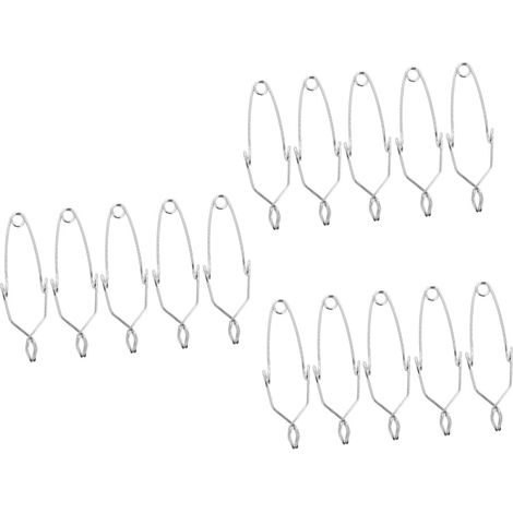 3 Ensembles Pince De Tube À Essai En Fer Ajustable Pochettes Clé À Pipe Clé À Tuyauter Pièces De Tube À Essai En Fer Accessoire D'expérimentation Fil D'acier Silver 5 Pièces 3 (1/4)