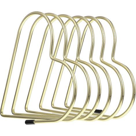 Herzförmige Buchstütze, dekorativer Buchhalter, multifunktionale Buchstütze, praktische Buchstütze fürs Büro – 15,50 x 15,50 x 10,00 cm – Gold (1/3)