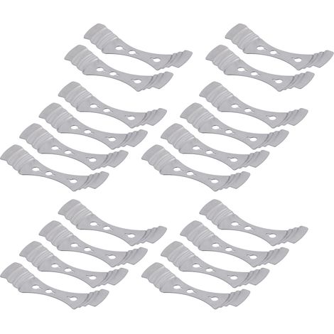 Lot de 20 supports de mèche à 3 trous en acier inoxydable argenté pour la fabrication de bougies maison. (1/5)