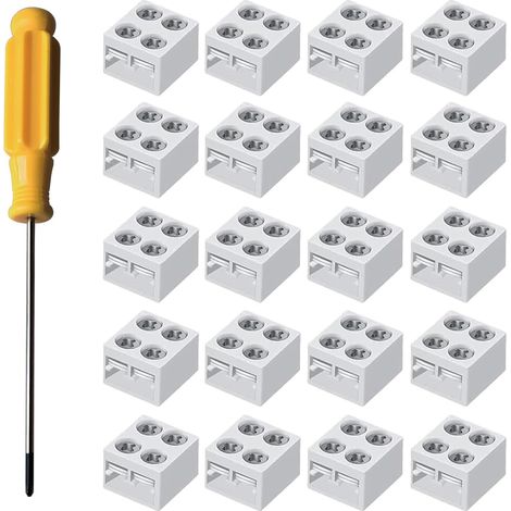 20 Pièces Connecteur 2 Broches Ruban LED 10mm, et LED Bande  Gapless, Pour Connexion de Bande LED, Sans Soudure (1/5)