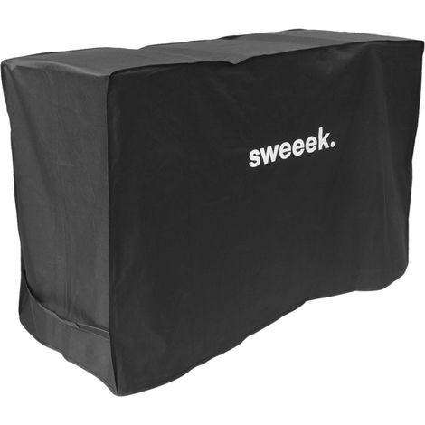 Housse universelle de protection noire pour barbecue L 140 x D 61 x H 90 cm - Taille M (1/4)