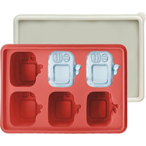 À Glaçons En Silicone Réutilisable Démoulage Facile Avec Couvercle (1/5)