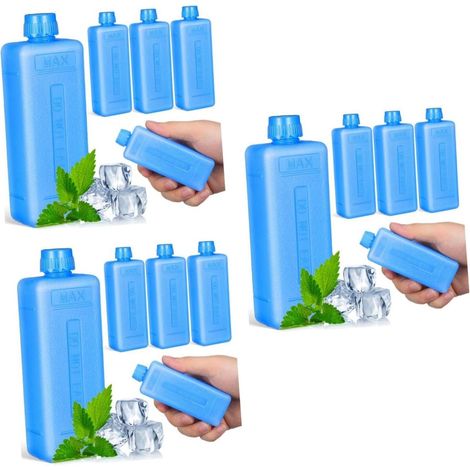 Lot de 12 Blocs de Glace Réutilisables pour Congélateur, Glacière Portable, Climatiseur Et Ventilateur (1/5)