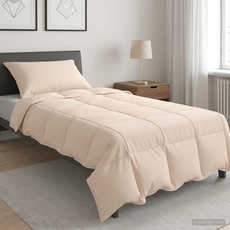 vidaXL Juego de Edredón 2 uds. Verano 100% Kapok natural Beige (1/5)