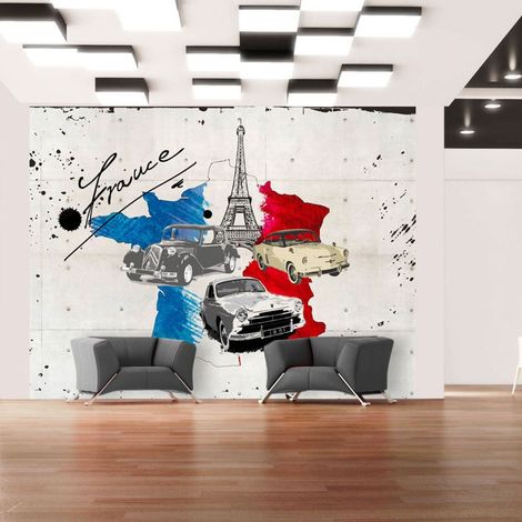 Papier peint admirateur de voitures france - 250 x 193 cm