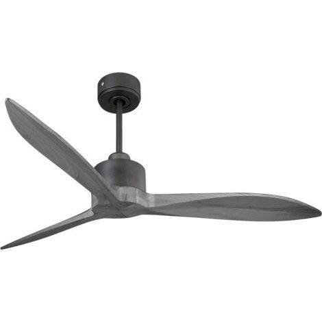 Modulo Latino Slim - Super destratificateur et ventilateur DC 132 cm noir pales bois gris idéal 26 à 40 m² (1/5)