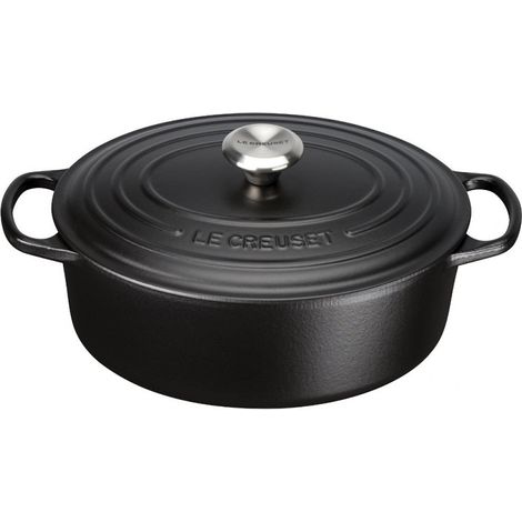 Le Creuset, Cocotte Signature en Fonte Émaillée avec Couvercle, Ø 29 cm, Ovale, Comp...