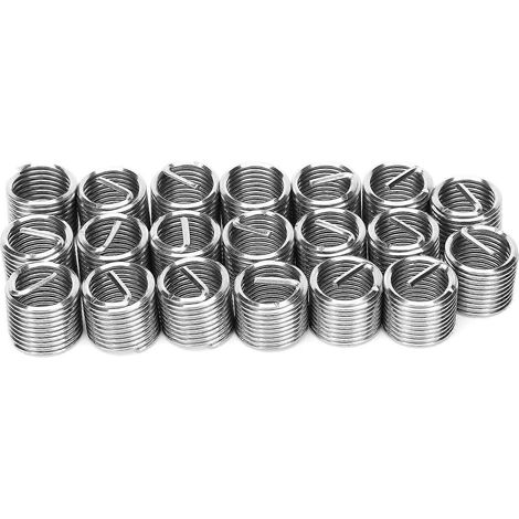 20 pièces de réparation de filetage : manchons, bagues, vis, inserts filetés en acier inoxydable M12 x 1,5/1,5D