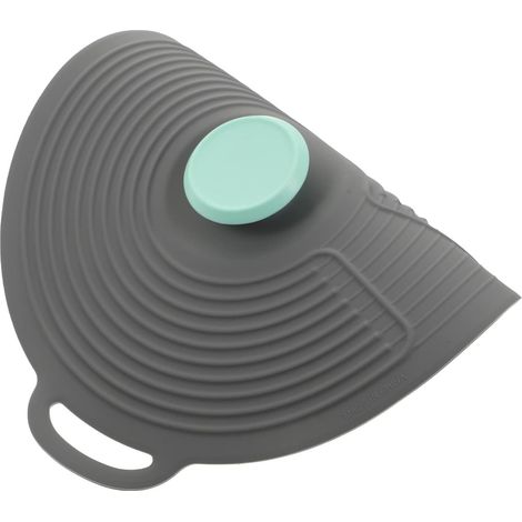 Universal Silicone Lid for Pots and Pans - Food Safe Airtight Silicone Seal for Bowls, Pots, Pans - Grey 32.5 x 32.5 cm (1/5)