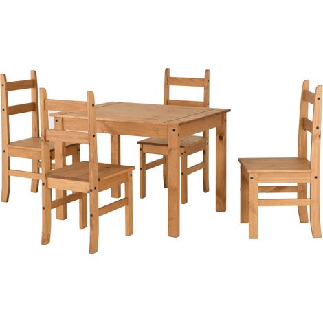 Corona Budget Dining Set - Distressed Waxed Pine (1/5)
