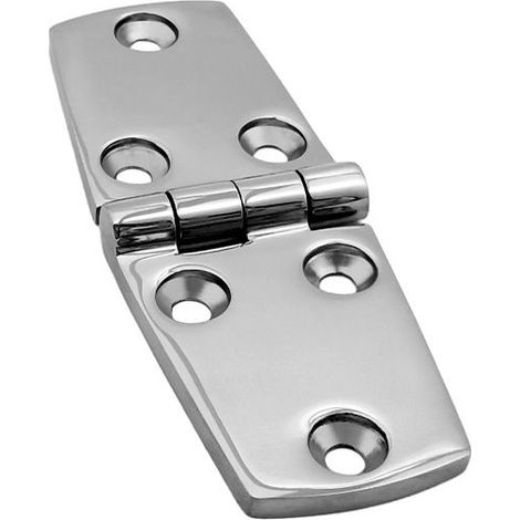 Charnière marine en acier inoxydable 316 – Dimensions : 102 × 38 mm – Rotation à 180° – Convient aux applications marines et industrielles. 1 pièce. (1/5)