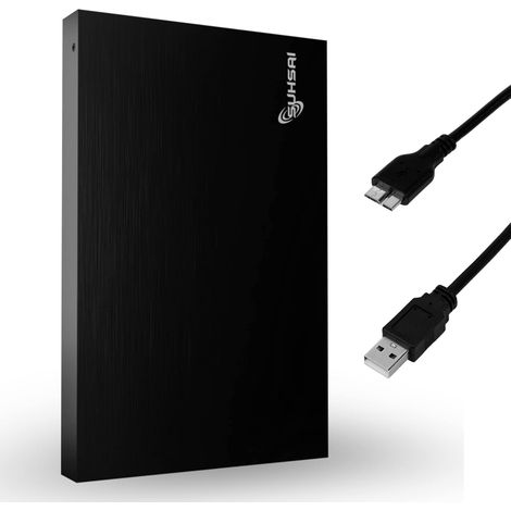Disque Dur Externe Portable 500B 2,5" USB 3.0 pour PC - Noir (1/5)