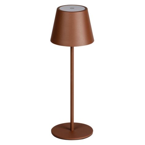 Lampe table sans fil USB-C IP54 LED chaude Kanlux brune (1/5)