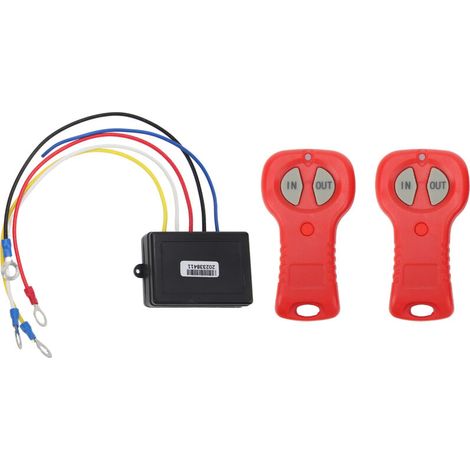 Kit di controllo remoto wireless DC12V/24V per verricello: risposta rapida ed efficiente, elevata sicurezza, per camion, ATV e SUV. -Crezuo