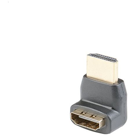 HDMI-Verlängerungsadapter (270° abgewinkelt, Stecker auf Buchse), vergoldet, Version 1.4, Stecker auf Buchse (1/5)