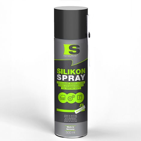 Spraytive 1x 500ml Silikonspray - Farbloses Schmier- & Gleitspray für Auto & Haushalt (1/5)