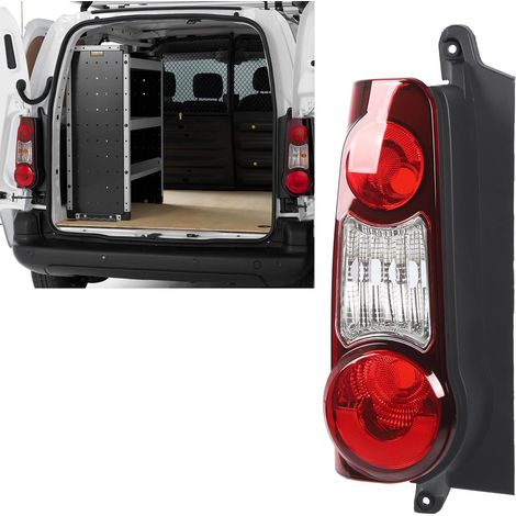 9677205580 Remplacement du feu arrière gauche de voiture Peugeot Partner 2012-2019 Citroën Berlingo Mk2 Van 2012-2019 Feux arrière sans ampoule, Remplacement du feu arrière Feux arrière