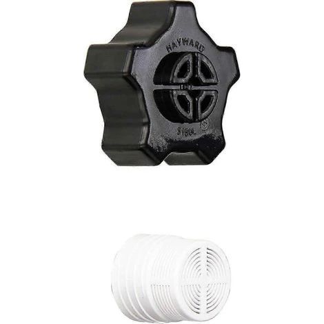 Couvercle de vidange du cylindre de sable Hayward SX180LA pour filtre à sable Pro Series - Accessoire de rechange avec joint (1/3)