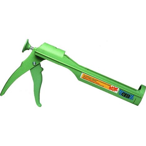 GEB – Pistolet extrudeur pour cartouche mastic – Application précise sans gouttes – Pour travaux de rénovation – Poids 382g – Largeur 19cm (1/5)