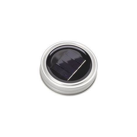 Les pots Mason solaires d'extérieur allument leurs couvercles, 20 LED, 6.6 pieds, étanches, sans flamme, guirlande féerique pour bocaux normaux