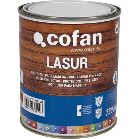 Lasur Protector Al Agua Para Madera Mate Teca 750 Ml (1/4)