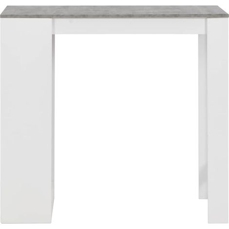 Maison Exclusive - Tavolo da Bar con Ripiano Bianco 110x50x103 cm (1/5)