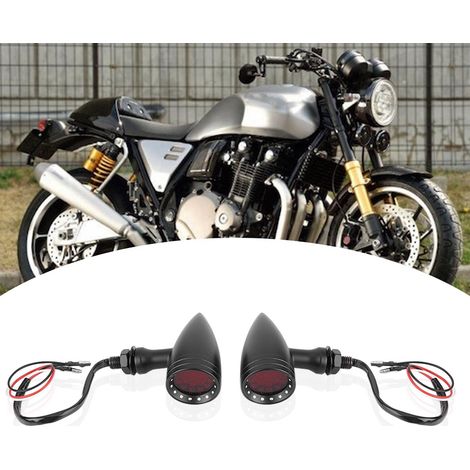 2 Retro-LED-Motorradblinker, universelle Blinkerlampen für Motorräder (1/5)