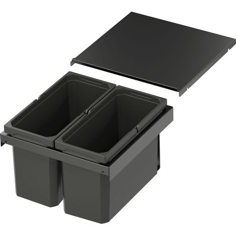 Vs Envi Flex XS-256 Abfalltrennsystem KB 450mm Mülltrennsystem 2x12 Liter Lava