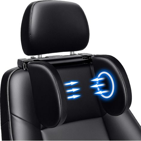Car Headrest Neck Protection Pillow with Adjustable Sliding Bar 360° Rotation Car Headrest, Ideal for Sleeping in the Car Travel (1/5)