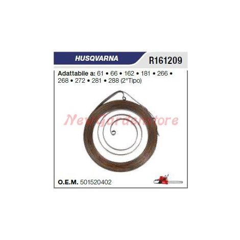 Molla avviamento HUSQVARNA motosega 61 66 162 181 266 268 272 281 288 R161209
