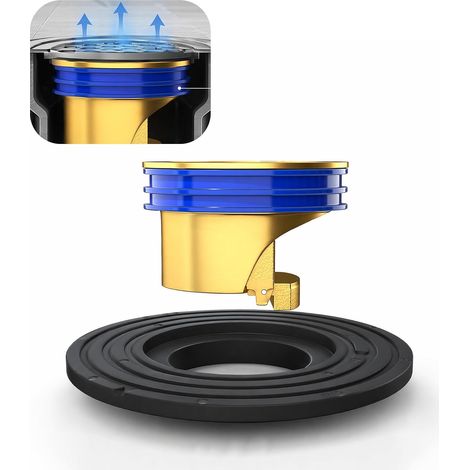 Lot de 2 bouchons anti-odeurs - Pour douche, salle de bain, cuisine et canalisations domestiques (1/5)