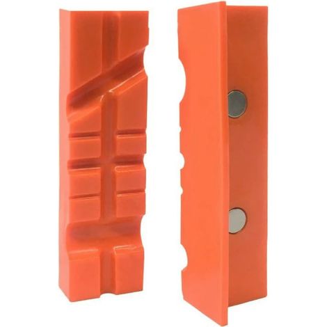 Juego de Mordazas magneticas blandas para protectores de tornillo banco, 100 Mm
