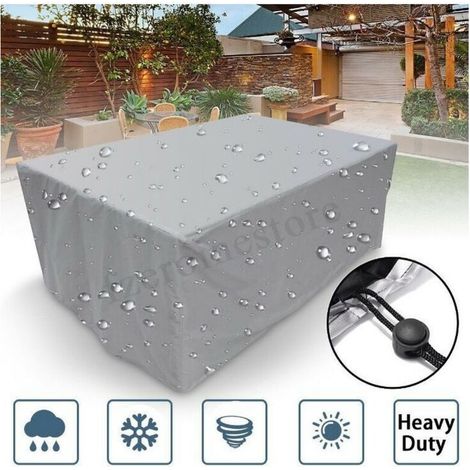 Housse Salon De Jardin Carre 210d,100x100x85cm Housse De Meuble De Jardin Impermeable Housse Pour Table De Patio Rectangulaire Résistant À La Déchirure Pour Meubles Tels Que Tables Et Chaise