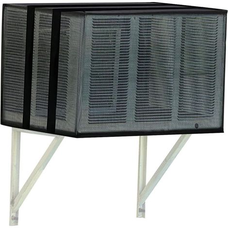 Housse Pour Climatiseur - Tissu Oxford 600D - Panneaux Latéraux En Maille Respirante - Protection Hivernale Contre Pluie Et Poussière - Pour Climatiseurs De Fenêtre Extérieurs - 1 Pièce (1/5)