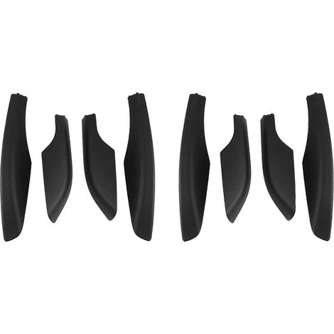 Set mit 8 schwarzen ABS-Dachgepäckträger-Endkappen, kompatibel mit Toyota Fortuner 2004-2014 (1/5)
