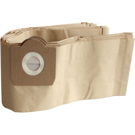 Lot de 5 sacs d'aspirateur pour Karcher 6.959-130.0 WD3 WD3P MV3 A2204 A2254 A2604 Sacs Filtrants en Papier de Rechange pour Aspirateur Wet & Dry, Sac à poussière pour aspirateurs Kärcher (1/4)