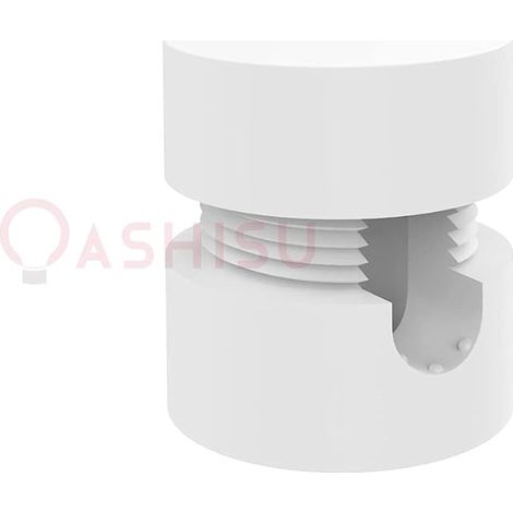 Support Câbles pour Mur, Décentrateurs Presse-étoupe, Blanc ABS Support de Câbles pour Plafond/Mur, Pour lampes à descente verticale et suspensions, Serre-câbles à presse-étoupe, plastique (1/4)