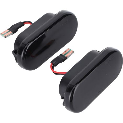 2 pieces LED side marker lights, fender turn signal lamp, car modification, suitable for Bora smoked (1/5)