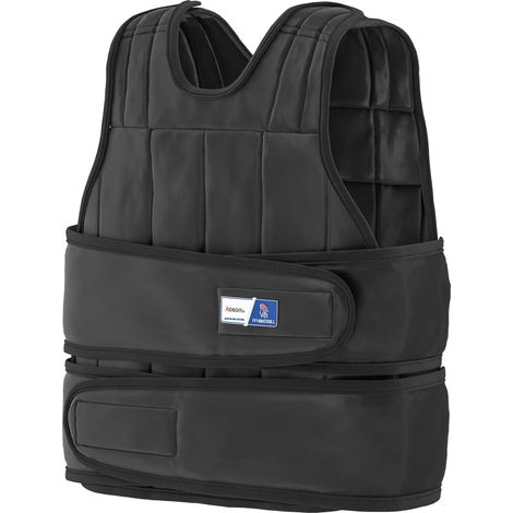 Gilet lesté réglable - Aosom.fr x FFHandball - veste lestée 20 Kg max. poids amovibles entrainement musculation exercice (1/5)