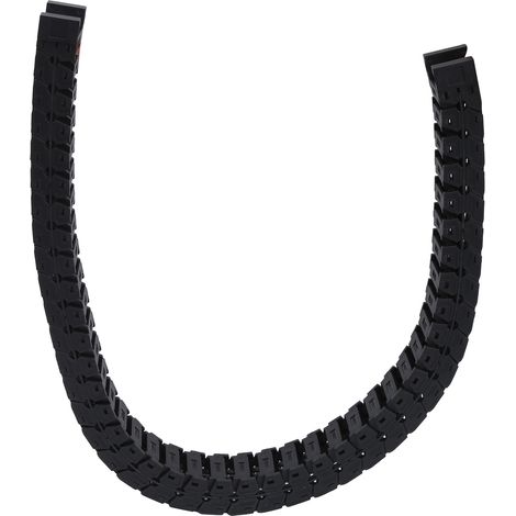 Chaîne porte-câble en nylon, porte-fils, pont de remorquage silencieux détachable S18 x 25 0,7 mètre (1/5)