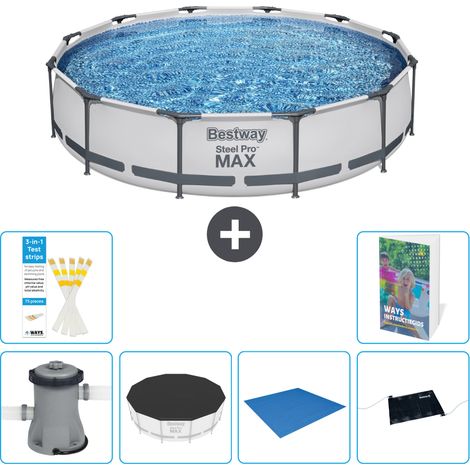 Bestway Piscina Bestway Steel Pro MAX Rotonda - 366x76 cm - 7-pezzi S214 (1/5)