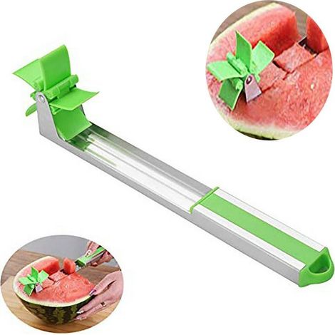 TRADE SHOP - Taglianguria Mulino A Vento Anguria Multiuso Cucina Taglio Della Frutta Cubetti - (1/5)