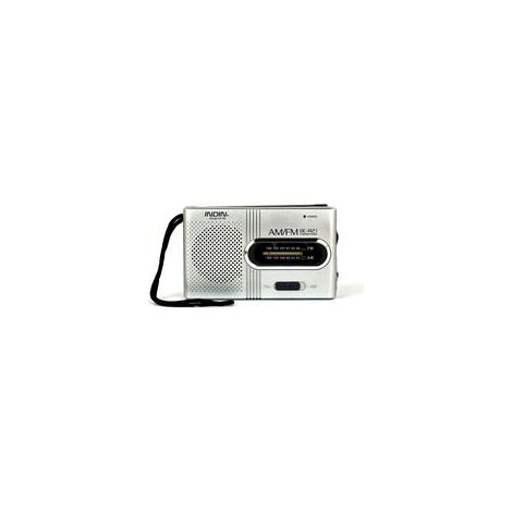 Radio AM/FM portable pour les situations d'urgence, radio de poche argentée avec fonction de secours en cas de panne de courant (1/5)