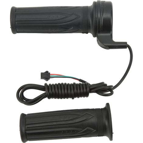 Poignée d'accélérateur pleine torsion universelle pour vélo électrique et scooter, compatible guidon 22mm, couleur noire (1/5)
