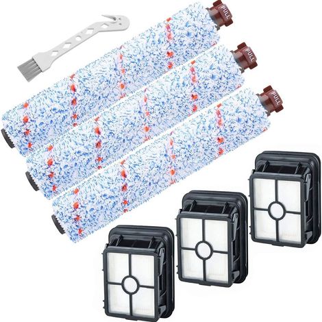 Filiyano-Pièces de rechange pour aspirateur Bissell CrossWave : 3 brosses et 3 filtres KLB (1/5)