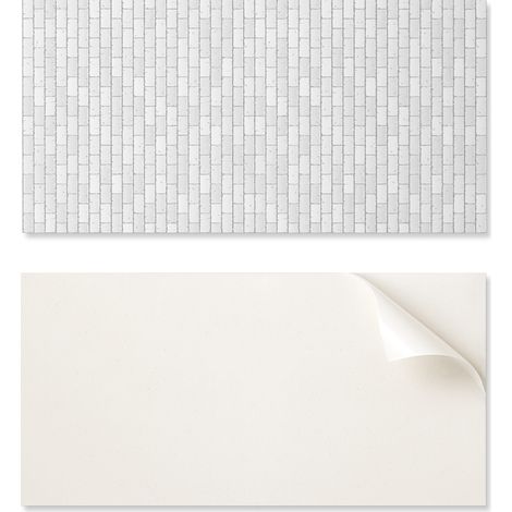 Panel de vinilo autoadhesivo - Decoraci贸n impresa con dise帽o de pared de ladrillo de 120 x 60 cm